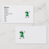 Nummer 2e verjaardag Tshirts en geschenken Visitekaartje (Voorkant / Achterkant)