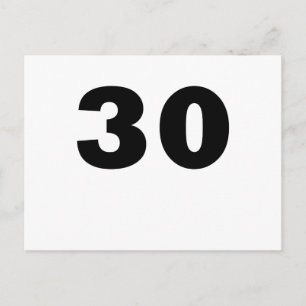 Nummer 30 briefkaart