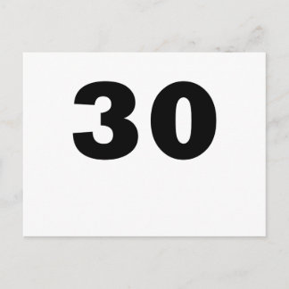 Nummer 30 briefkaart