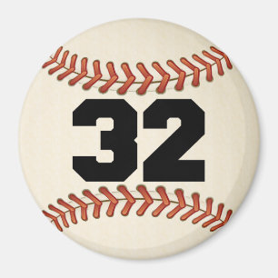Nummer 32 Baseball Magneet