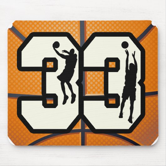 Nummer 33 Basketball Muismat (Voorkant)