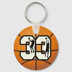 Nummer 33 Basketball Sleutelhanger