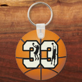 Nummer 33 Basketball Sleutelhanger (Voorkant)