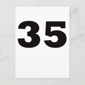 Nummer 35! briefkaart