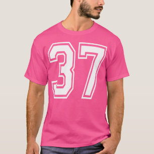 Nummer 37 Verjaardag Sportspeler Team Genummerd Je T-shirt