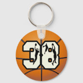 Nummer 38 Basketball Sleutelhanger (Voorkant)