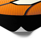 Nummer 3 Basketball Poster (Hoek)