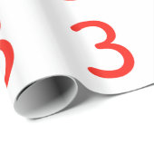 Nummer 3 cadeaupapier (Rol Hoek)