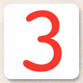 Nummer 3 drankjes onderzetter