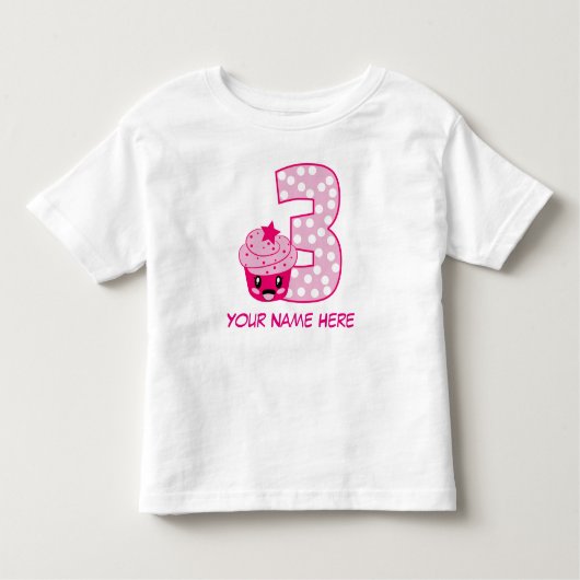  nummer 3 T-shirt (Voorkant)
