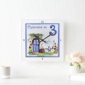 Nummer 3. vierkante klok (Huis)