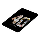 Nummer 40 Fotocollage Magneet (Linkerzijde)