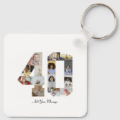 Nummer 40 Fotocollage Sleutelhanger (Achterkant)