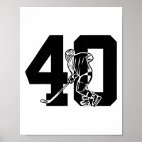 Nummer 40 Jaar IJshockey 40ste Verjaardag