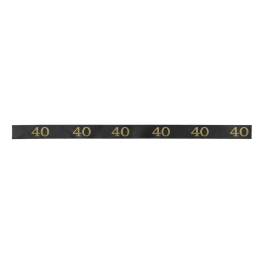 Nummer 40 Satijnen Lint (Voorkant)