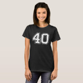 Nummer 40 t-shirt (Voorkant volledig)