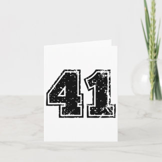 Nummer # 41 Eenenveertig Voetbal Verkoop Sketll Te Kaart