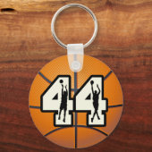 Nummer 44 Basketball Sleutelhanger (Voorkant)