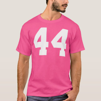 Nummer 44 (op de voorzijde) Sport Team Jersey Numm T-shirt