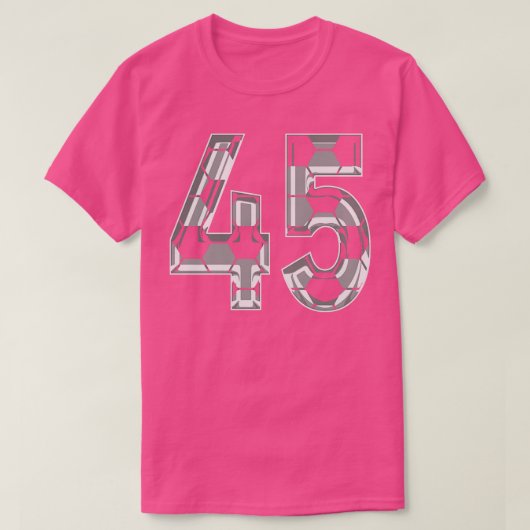 Nummer 45 Jersey 45 Moeder Speler Fan T-shirt (Design voorkant)