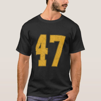 Nummer 47 Genummerd Uniform Sportteam Jersey 47th T-shirt