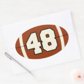 Nummer 48 Football Sticker (Envelop)