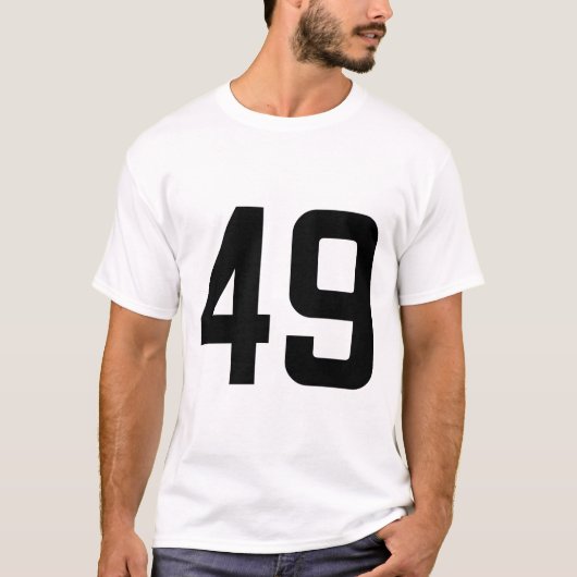 NUMMER 49 T-SHIRT (Voorkant)