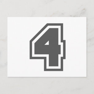 Nummer 4 briefkaart