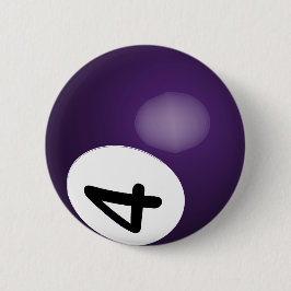 Nummer 4 Paarse Poll Ball Button