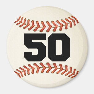 Nummer 50 Baseball Magneet