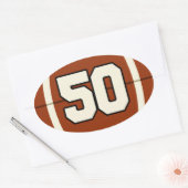 Nummer 50 Football Sticker (Envelop)