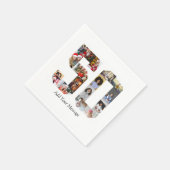 Nummer 50 Fotocollage Servet (Hoek)