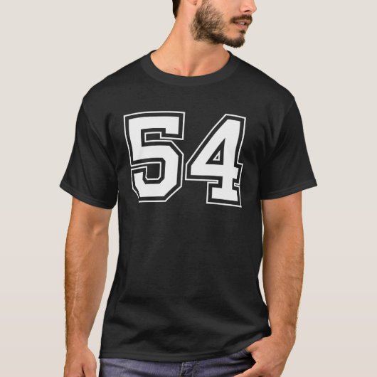 Nummer 54 t-shirt (Voorkant)