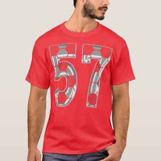 Nummer 57 Jersey 57 Moeder Speler Fan T-shirt