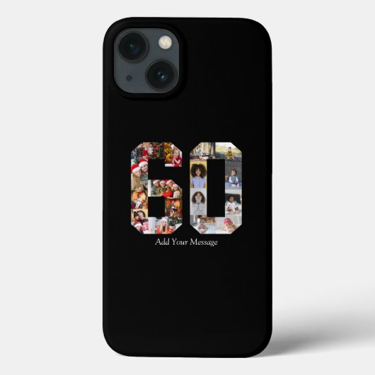 Nummer 60 Fotocollage Case-Mate iPhone Case (Achterkant)