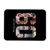 Nummer 60 Fotocollage Magneet (Horizontaal)