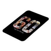 Nummer 60 Fotocollage Magneet (Linkerzijde)