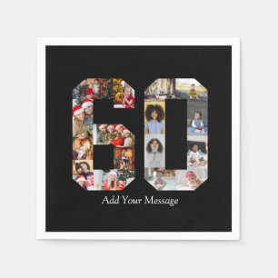 Nummer 60 Fotocollage Servet