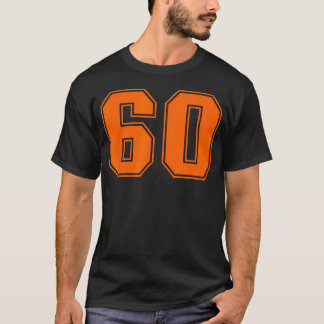 Nummer 60 Oranje Sportstshirt Lucky T-shirt