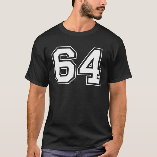Nummer 64 t-shirt (Voorkant)