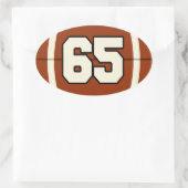 Nummer 65 Football Sticker (Tas)