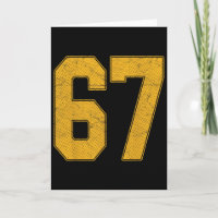 Nummer 67 Genummerd Uniform Sportteam Truitje 67st