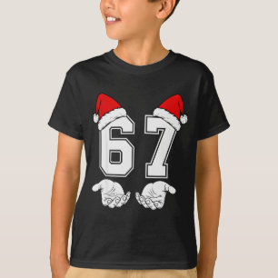 Nummer 67 Matching Six Seven 6 7 Meme 6 7 Kerstmis T-shirt