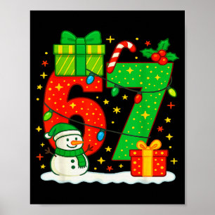 Nummer 67 Meme Kerst Koppel 67 Zes Zeven Poster