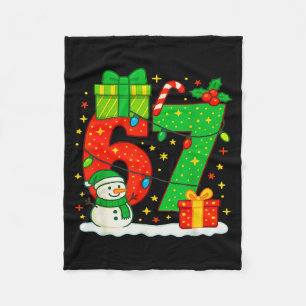 Nummer 67 Meme Overeenkomende Kerst Koppel 67 Zes Fleece Deken