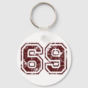 Nummer 69 sleutelhanger