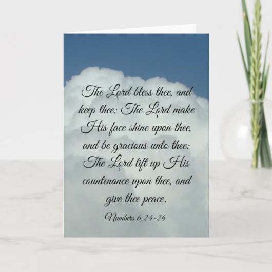 Nummer 6:24-26 kaart (Voorkant)