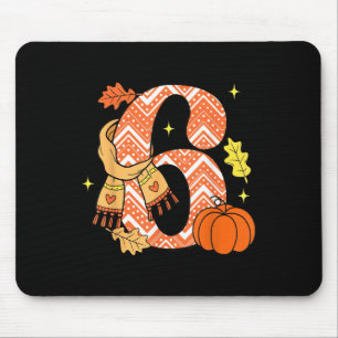 Nummer 6 67 Herfst Autumn Pompoen Meme Grappig Zes Muismat