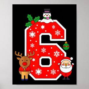 Nummer 6 67 Meme Koppel Pyjama Kerst Matching Poster