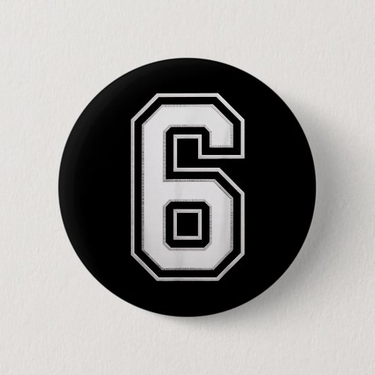 Nummer 6 67 Meme Matching Ronde Button 5,7 Cm (Voorkant)
